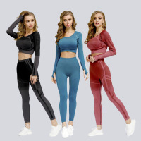 Gym Crop Top High Waist Leggings YH-RX001-018