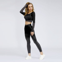 Gym Crop Top High Waist Leggings YH-RX001-018