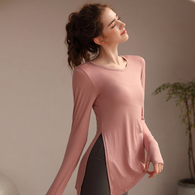 Long Sleeved Fitness Blazer T-shirt YH-LS001