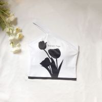 One-shoulder Printed Sports Fitness Vest YH-BL012