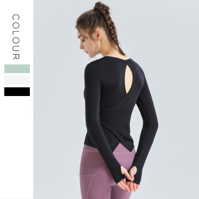Yoga clothes Long sleeve top female YH-CW054-009