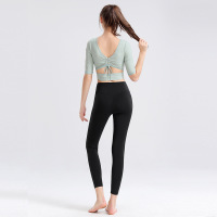 Yoga top Tight Fitness running Yoga clothing YH-CW052-004