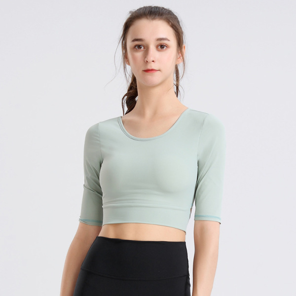 Yoga top Tight Fitness running Yoga clothing YH-CW052-004