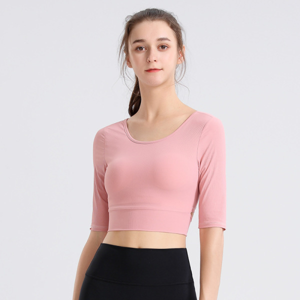 Yoga top Tight Fitness running Yoga clothing YH-CW052-004