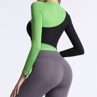 Colorblock tights quick-drying yoga suit YH-CW240-930