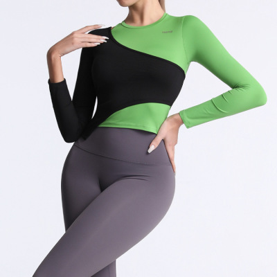 Colorblock tights quick-drying yoga suit YH-CW240-930